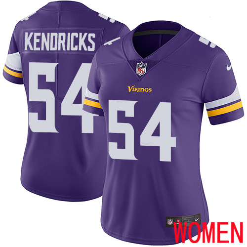 Minnesota Vikings #54 Limited Eric Kendricks Purple Nike NFL Home Women Jersey Vapor Untouchable